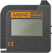 Battery Tester 168MAX Digital Display Tester Battery Voltage Checker Battery Capacity Testing Tool Universal Tester for Checking AAA AA