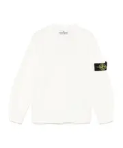 Stone Island Junior Compass Patch Crewneck Jumper 8Y,6Y,14Y,12Y,10Y white