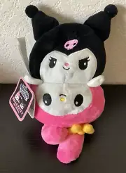 Hello Kitty And Friends Reversible Plush My Melody & Kuromi NEW