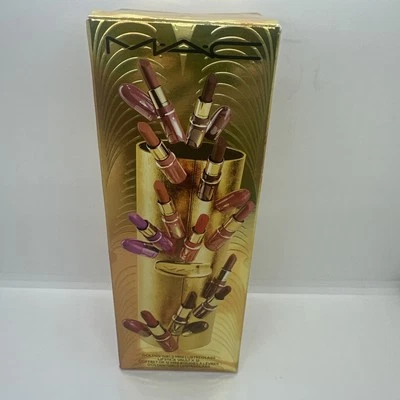 MAC Golden Girls Mini Lustreglass Lipstick Vault 12 Mini Lipsticks AUTHENTIC New