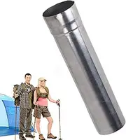 Camping Stove Chimney Pipe, Tent Chimney Pipe, Stove Chimney Pipe Stainless Steel Straight Chimney Pipe - Camping Stove Accessories, Chimney Flue, Wood Stove Pipe for Hot Tent Stove
