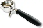 [verybarista] Stainless Steel Portafilter with Breakaway Double Spout, flat front ridge and Nanoquartz Basket. Made for La Marzocco, also fits Slayer and Synesso espresso machines. L111/2NAC