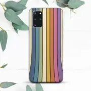 Retro 70s Rainbow Abstract Lines Case For Samsung Note 20 S20 S21 S22 S23 S24 FE