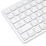 Arabic Wireless Keyboard Mini 78 Keys Ultra Thin Portable White Computer Key Set