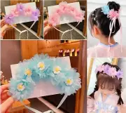 Lady Girl Children Kids Lace Butterfly Flower Hair Headband Head Band Ribbon