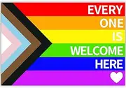 4.7x7 Inch Pride Month Car Magnet Rainbow Flag Magnets Decal Custom Car Magnets for LGBTQ Pride Progress Car Truck SUV