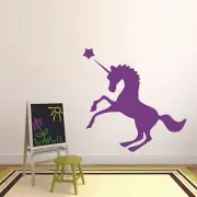 Unicorn Rainbow Silhouette Vinyl Wall Art Decor Sticker for Home Room Decals