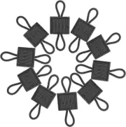 FRTKK Pack of 10 Tactical Gear Holder Clip Molle Web Dominator Elastic String...
