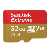 Sandisk 32GB Extreme MicroSD Memory Card UHS-1 4K Class 10 Video Speed 30 U3