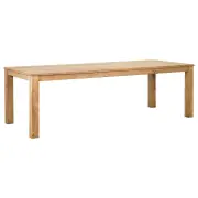 Darma Recycled Teak 250cm Dining Table Natural &amp; Rustic