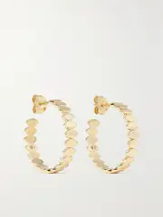 [Sydney Evan] Sydney Evan - Medium Marquis Eye 14-karat Gold Hoop Earrings - One size One size Gold