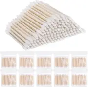 1000 Count Cotton Swabs with Wooden Stick Double Tip round Cotton Buds Hypoal...