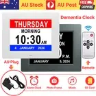 Digital Dementia Day Clock 7/8/10" Large LCD Display Alarm Date Time Year Decor
