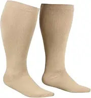 Compression Socks for Women Plus Size | Extra Wide Calf Stockings | Plus Size Compression Socks for Extra Wide Calf Knee High Compression Stockings for Swelling Support