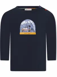 在飛比找Farfetch優惠-snow globe-print long-sleeve t