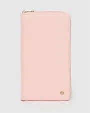 Light Pink Kenzie Multi Passport Travel Wallet