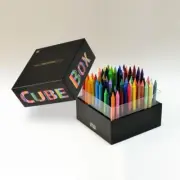 SAKURA COLOR Limited Coupy Pencil Cube Box 72 colors FY72BOX-BK From Japan F/S