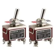 Toggle Switch DPST ON/Off 2 Position 250VAC 15A 125VAC 20A 1/2" mounting Hole...