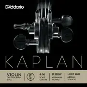 D'Addario Kaplan Golden Spiral Solo Loop End Violin Single E String, 4/4 Scale,