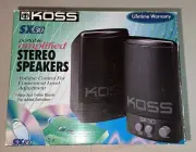 Koss SX30 VTG Portable Amplified Stereo Speakers NEW Old Stock (READ)