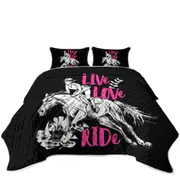 Dressage Live Love Ride Horse Riding Coverlet