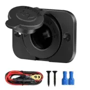 Durable PA66 Plastic Shell Car Lighter Socket USB Charger Power Adapter Outlet