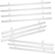 IMIKEYA 10pcs Suspension Rod Poster Frame Mount Dowel Rail Hanging Wall Frame Poster Poles Bar Poster Strip Mount Frame for Painting Plastic Poster Frame Support Pvc White