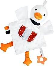Baby Swan Hand Puppet - Animal Duck Plush Hand Puppet | Sensory Snuggle Toy, Swan Hugging Pillow, Soft Calming for Storytelling
