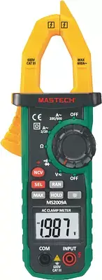 Mastech MS2009A Digital Clamp Meter 2000 Count