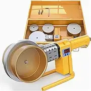 2800W Pipe Fusion Welding Machine, 0-300°C Plastic Pipe Heating Tool, with 9 Heads (20-25-32-40-50-63-75-90-110MM), for Welding PPR/PE/PP Pipes
