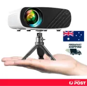 Mini Projector HD 200" Display, Tripod, 10000L Portable w Remote NEW - AU SELLER