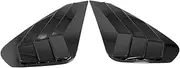 Car Accessories Compatible for Toyota RAV4 2019-2023 2024 ABS Exterior Rear Window Shutter Cover Trim Window Louver Side Vent Trim 2pcs(Glossy Black)