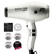 Parlux 385 Power Light Ceramic Ionic Hair Dryer Silver GENUINE