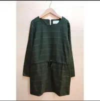在飛比找Yahoo!奇摩拍賣優惠-東京著衣經典綠格紋毛呢洋裝M號