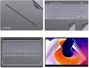 Jarttarn Laptop Decal Cover Compatible with 16 inch ASUS ROG Zephyrus G16 2024 GU605M, Anti-Scratch Sticker Three Sided Notebook Film and High Definition Film (Dark Gray)