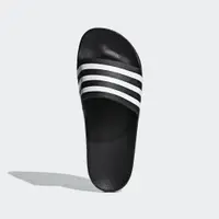 在飛比找蝦皮商城優惠-ADIDAS ADILETTE AQUA 黑色拖鞋 男女 運