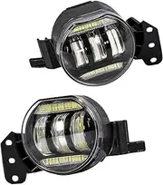 Car Lights Fog Lamp Assembly Compatible For BMW E46 E60 E61 2003-2008 LED Angel Eyes Halogen Front Bumper Headlight 12V(LED Angel Lamp)