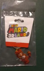 Super Mario 3D Land Tanooki Mario Gamestop Promo Keyring 2011 New
