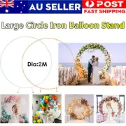 2M Wedding Hoop Round Circle Arch Backdrop Flower Display Stand Frame Background