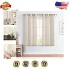 Versatile Linen Curtains for Living Room – Light Filtering 2 Panel Set 38"x72"