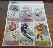 1993 NFL FOOTBALL FLEER McDONALD'S COLLECTOR CARDS 3 UNCUT SHEETS EX-MT LOOK