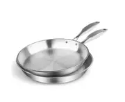 SOGA Stainless Steel Fry Pan 24cm 32cm Frying Pan Top Grade Induction Cooking