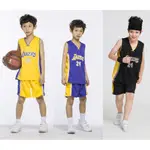 【 UHOME 】 NBA LOS ANGELES LAKERS NO.24 KOBE BRYANT 兒童籃球球衣套裝