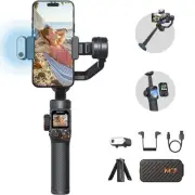 hohem M7 Smartphone Gimbal Stabilizer AI Tracker Detachable Touch Screen Remote