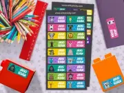 African Animal Series Personalised Name Label for Kids