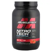 MuscleTech, Nitro-Tech™ Whey Protein, Strawberry, 2.2 lbs (998 g)