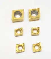 Set of 6 piece inserts for 3 Piece boring bar set 10, 12, 16mm shank