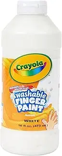 Crayola Washable Finger Paint, White, 16 Ounce, School Painting Supplies, Gifts for Kids, 3, 4, 5, 6