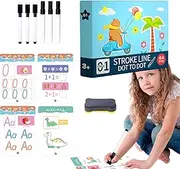 Pencil Control Activity Book,Toddler Preschool Writing Practice Book - Educational Scribble Workbook Reusable Control Learning Activities for Kids
