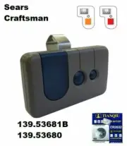 Craftsman Replacement Garage Door Opener Visor Remote Part For Red Learn Button